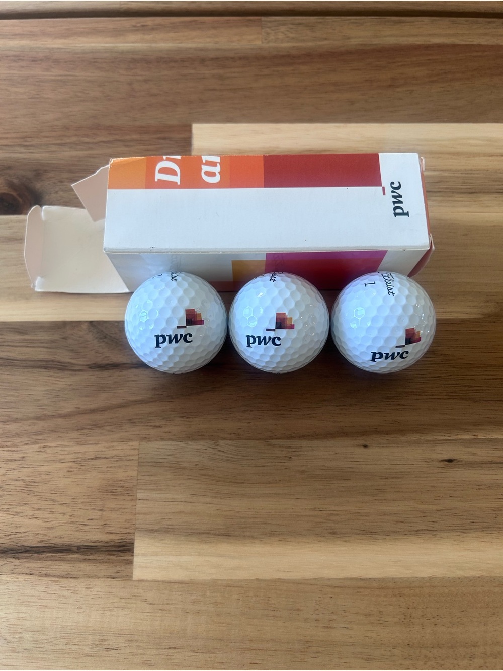 Titleist ProV1 PwC Branded White Golf Balls